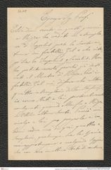Nachlass Franz Steindachner, Brief von Christoforo Bellotti an Franz Steindachner (02.03.1884), Inv.Nr. 32.08, Seite 1